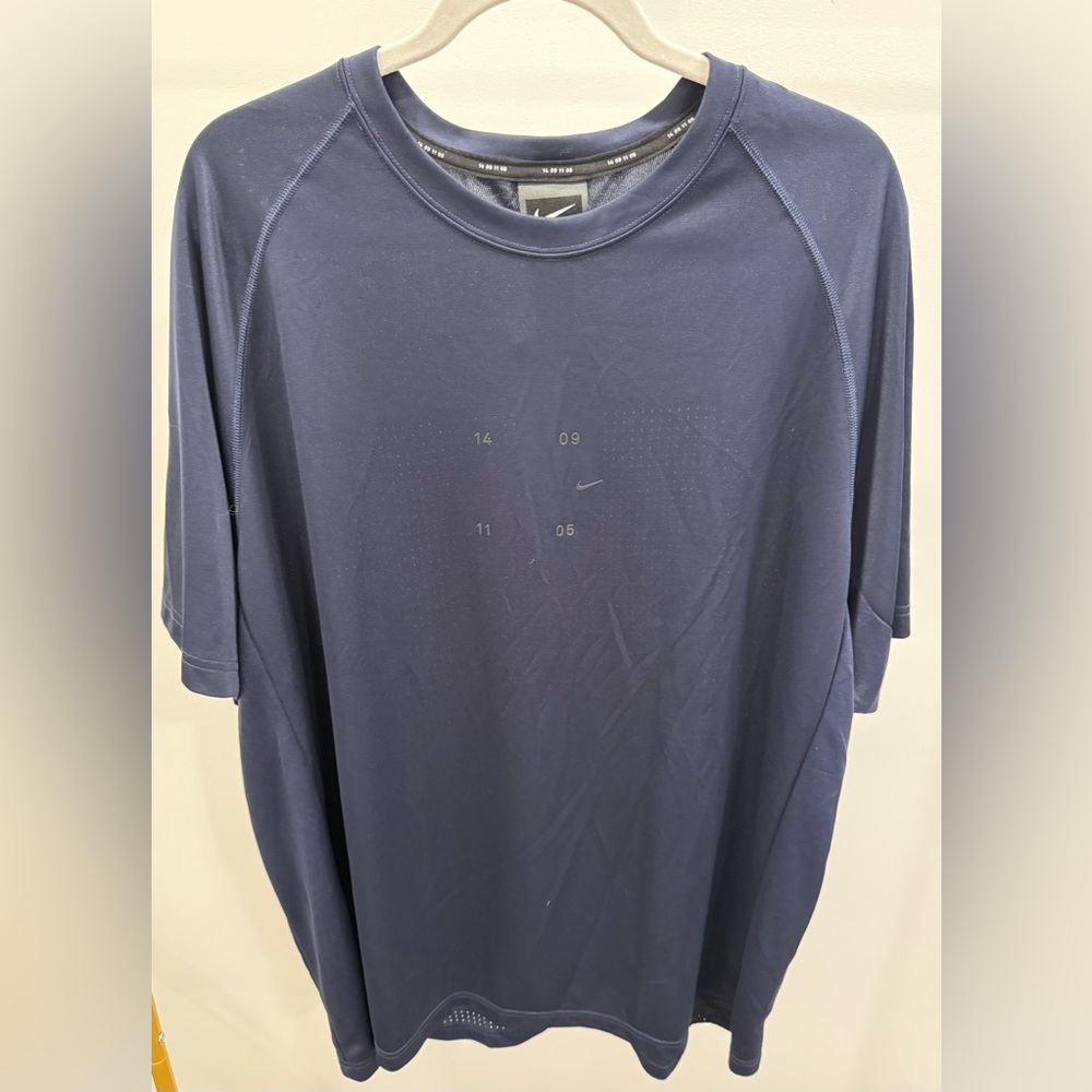 NWT Nike Sportswear Tech Pack Men's Short-Sleeve Knit Top XXL CJ5167-451 Navy